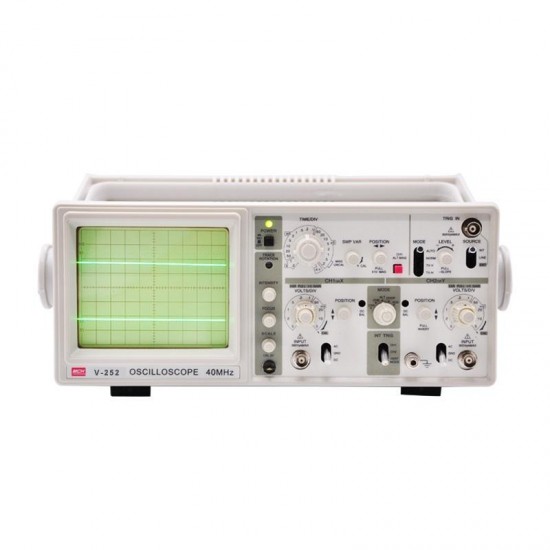 V-252 Portable 20Mhz Analog Oscilloscope With 6'' CRT 2 Channels 2 Tracing Dual Channel Oscilloscope V-252 Portable 20Mhz Analog Oscilloscope With 6'' CRT 2 Channels 2 Tracing Dual Channel Oscilloscope
