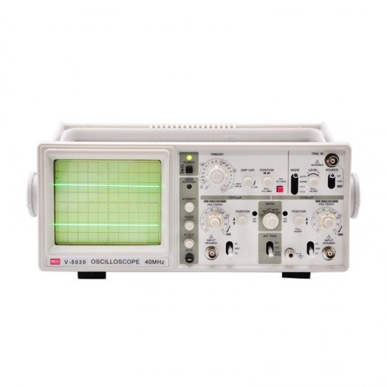 V-5030 Portable Oscilloscope 30Mhz Analog Oscilloscope with 6'' CRT Dual Channel Oscilloscope