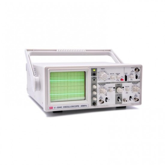 V-5040 Handheld Oscilloscope 40Mhz Analog Oscilloscope with 6'' CRT 2 Channels 2 Tracing Dual Channel Analogue Oscilloscope