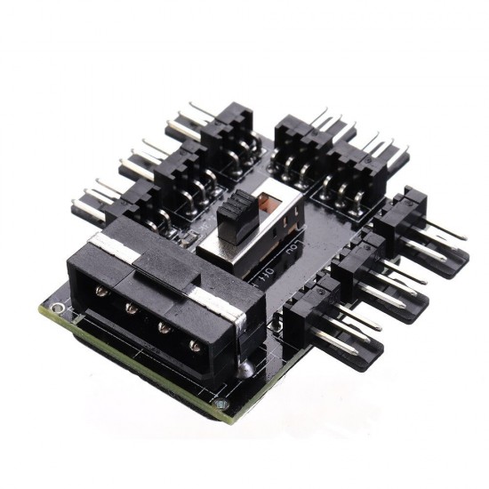 1 to 8 8Channel 3Pin Fan Hub PWM Molex Splitter PC Mining Cable 12V Power Supply Cooler Cooling Speed Controller Adapter 1 to 8 8Channel 3Pin Fan Hub PWM Molex Splitter PC Mining Cable 12V Power Supply Cooler Cooling Speed Controller Adapter