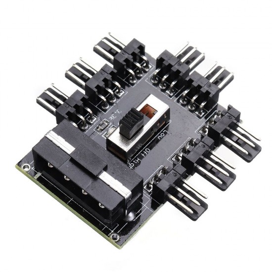 1 to 8 8Channel 3Pin Fan Hub PWM Molex Splitter PC Mining Cable 12V Power Supply Cooler Cooling Speed Controller Adapter 1 to 8 8Channel 3Pin Fan Hub PWM Molex Splitter PC Mining Cable 12V Power Supply Cooler Cooling Speed Controller Adapter
