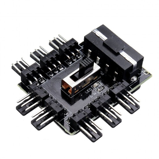 1 to 8 8Channel 3Pin Fan Hub PWM Molex Splitter PC Mining Cable 12V Power Supply Cooler Cooling Speed Controller Adapter 1 to 8 8Channel 3Pin Fan Hub PWM Molex Splitter PC Mining Cable 12V Power Supply Cooler Cooling Speed Controller Adapter