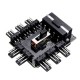 1 to 8 8Channel 3Pin Fan Hub PWM Molex Splitter PC Mining Cable 12V Power Supply Cooler Cooling Speed Controller Adapter