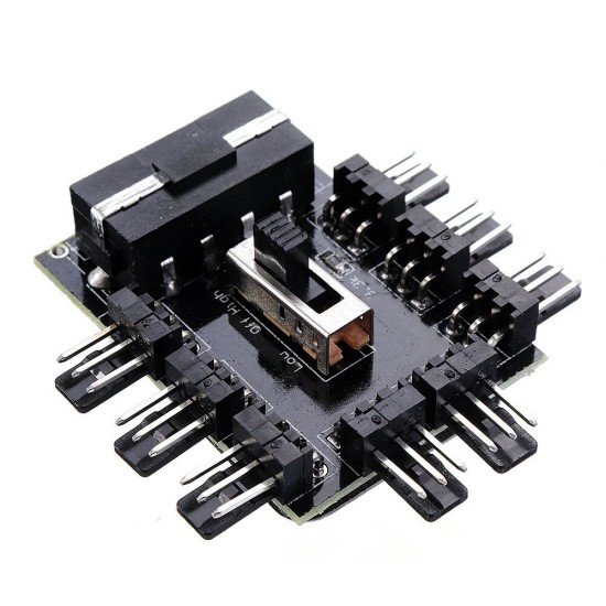 1 to 8 8Channel 3Pin Fan Hub PWM Molex Splitter PC Mining Cable 12V Power Supply Cooler Cooling Speed Controller Adapter 1 to 8 8Channel 3Pin Fan Hub PWM Molex Splitter PC Mining Cable 12V Power Supply Cooler Cooling Speed Controller Adapter