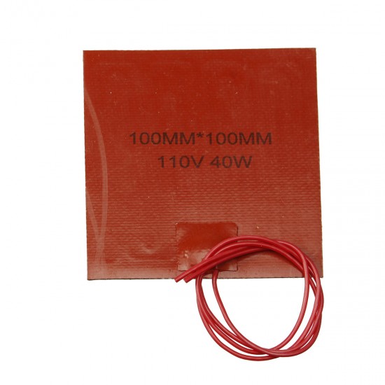 100-400mm 40-500W 110V Heated Bed Heater Pad Silicone Heating Mat 100-400mm 40-500W 110V Heated Bed Heater Pad Silicone Heating Mat