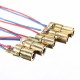 100 pcs DC 5V 5mW 650nm 6mm Laser Dot Diode Module Red Copper Head Tube