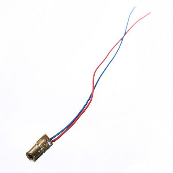 100 pcs DC 5V 5mW 650nm 6mm Laser Dot Diode Module Red Copper Head Tube 100 pcs DC 5V 5mW 650nm 6mm Laser Dot Diode Module Red Copper Head Tube