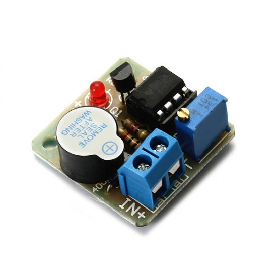 10Pcs 9V 12V Battery Sound and Light Alarm Protection Module Against Over-discharge Board