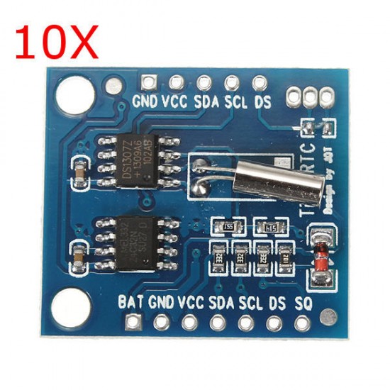 10Pcs I2C RTC DS1307 AT24C32 Real Time Clock Module For AVR ARM PIC SMD 10Pcs I2C RTC DS1307 AT24C32 Real Time Clock Module For AVR ARM PIC SMD