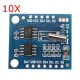 10Pcs I2C RTC DS1307 AT24C32 Real Time Clock Module For AVR ARM PIC SMD 10Pcs I2C RTC DS1307 AT24C32 Real Time Clock Module For AVR ARM PIC SMD