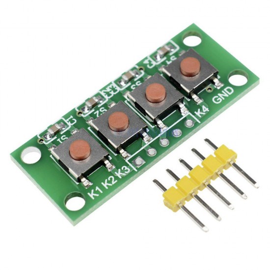 10pcs 1x4 4 Keys Button 5 Pin Keypad Keyboard Module Mcu Board for Student Class Design Graduation Project Ex 10pcs 1x4 4 Keys Button 5 Pin Keypad Keyboard Module Mcu Board for Student Class Design Graduation Project Ex