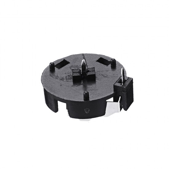 10pcs CR1220 Battery Holder In-line Button Battery Cell Sockets Case Black Plastic Housing 10pcs CR1220 Battery Holder In-line Button Battery Cell Sockets Case Black Plastic Housing
