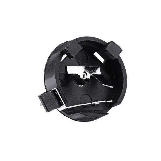 10pcs CR1220 Battery Holder In-line Button Battery Cell Sockets Case Black Plastic Housing 10pcs CR1220 Battery Holder In-line Button Battery Cell Sockets Case Black Plastic Housing