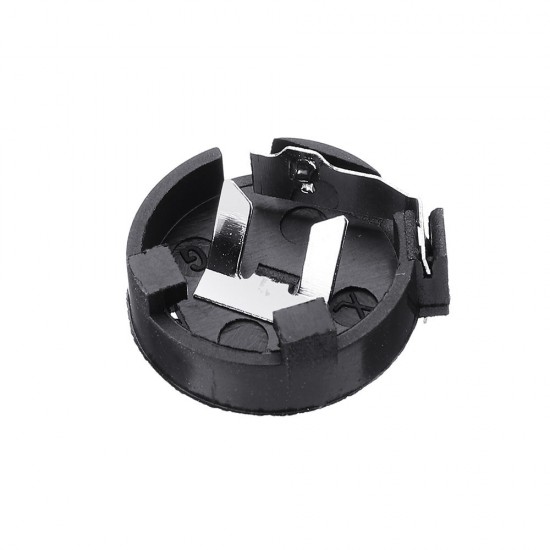 10pcs CR1220 Battery Holder In-line Button Battery Cell Sockets Case Black Plastic Housing 10pcs CR1220 Battery Holder In-line Button Battery Cell Sockets Case Black Plastic Housing