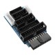 10pcs Multi-Function Switching Board Adapter Support J-LINK V8 V9 ULINK 2 Emulator STM32