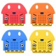 10pcs Orange Silicone Protective Enclosure Cover For Motherboard Type C Cat Model