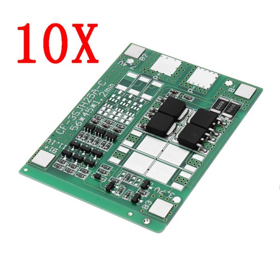 10pcs Three String 12A 12V 18650 Lithium Battery Protection Board