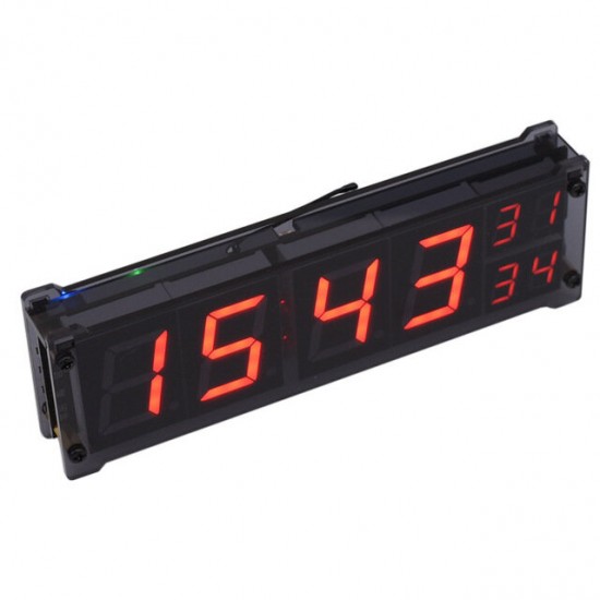 1.2 Inch Digital Tube with Temperature and Time Display Alarm Clocks Module Supports WIFI Network Automatic Time Synchronization 5V DC 1.2 Inch Digital Tube with Temperature and Time Display Alarm Clocks Module Supports WIFI Network Automatic Time Synchronization 5V DC