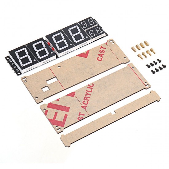 1.2 Inch Digital Tube with Temperature and Time Display Alarm Clocks Module Supports WIFI Network Automatic Time Synchronization 5V DC 1.2 Inch Digital Tube with Temperature and Time Display Alarm Clocks Module Supports WIFI Network Automatic Time Synchronization 5V DC