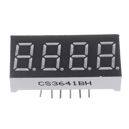 1PC 0.36Inch 7 Segment 4 Digit Common Anode 0.36 Inch RED LED Digital Display 1PC 0.36Inch 7 Segment 4 Digit Common Anode 0.36 Inch RED LED Digital Display
