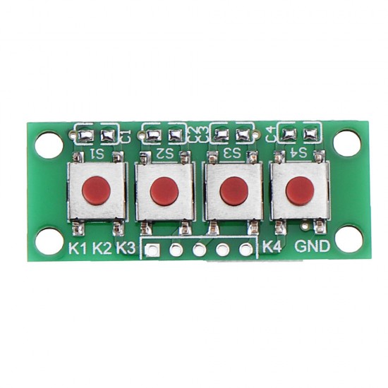 1x4 4 Keys Button 5 Pin Keypad Keyboard Module Mcu Board 1x4 4 Keys Button 5 Pin Keypad Keyboard Module Mcu Board