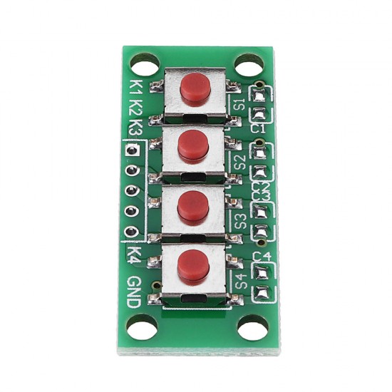 1x4 4 Keys Button 5 Pin Keypad Keyboard Module Mcu Board 1x4 4 Keys Button 5 Pin Keypad Keyboard Module Mcu Board