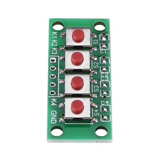 1x4 4 Keys Button 5 Pin Keypad Keyboard Module Mcu Board