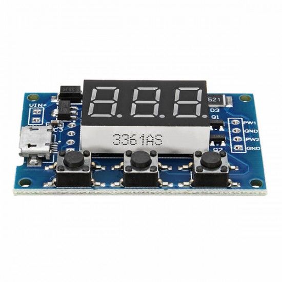 2 Channel PWM Generator Module Pulse Frequency Duty Cycle Adjustable Square Wave Rectangle Signal Generator For Stepper Motor Driver