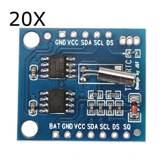 20Pcs I2C RTC DS1307 AT24C32 Real Time Clock Module For AVR ARM PIC SMD 20Pcs I2C RTC DS1307 AT24C32 Real Time Clock Module For AVR ARM PIC SMD