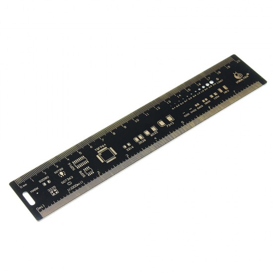 20cm Multifunctional PCB Ruler Measuring Tool Resistor Capacitor Chip IC SMD Diode Transistor Package 180 Degrees 20cm Multifunctional PCB Ruler Measuring Tool Resistor Capacitor Chip IC SMD Diode Transistor Package 180 Degrees