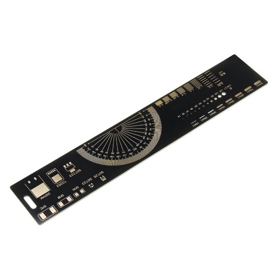 20cm Multifunctional PCB Ruler Measuring Tool Resistor Capacitor Chip IC SMD Diode Transistor Package 180 Degrees 20cm Multifunctional PCB Ruler Measuring Tool Resistor Capacitor Chip IC SMD Diode Transistor Package 180 Degrees