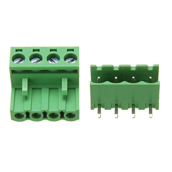 2EDG 5.08mm Pitch 4 Pin Plug in Screw Dupont Cable Terminal Block Connector Right Angle