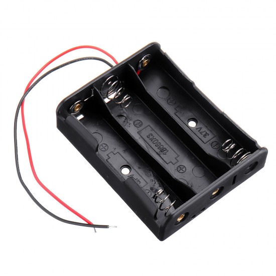 3 Slots 18650 Battery Holder Plastic Case Storage Box for 3*3.7V 18650 Lithium Battery