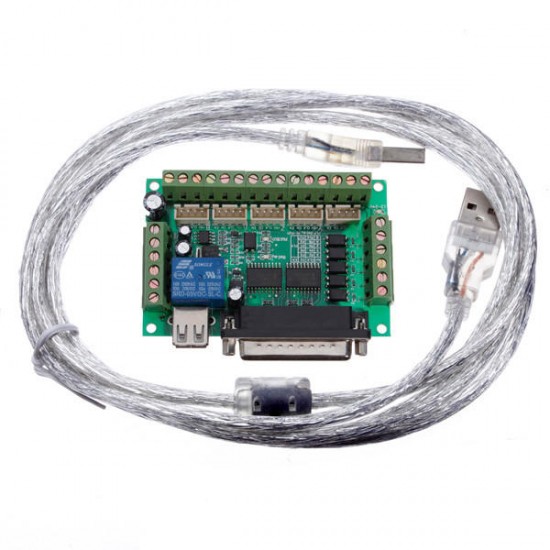 3Pcs 5 Axis CNC Breakout Interface Board For Stepper Driver Mach3 With USB Cable 3Pcs 5 Axis CNC Breakout Interface Board For Stepper Driver Mach3 With USB Cable
