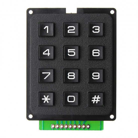 3pcs 12 Key MCU Membrane Switch Keypad 4 x 3 Matrix Array Matrix Keyboard Module for Arduino - products that work with official Arduino boards