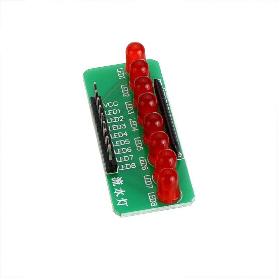 3pcs 8 Way Water Light Marquee 5MM RED LED Light-emitting Diode Single Chip Module Diy Electronic MCU Expansion Module 3pcs 8 Way Water Light Marquee 5MM RED LED Light-emitting Diode Single Chip Module Diy Electronic MCU Expansion Module