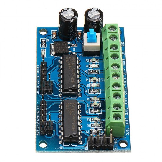 3pcs L293D 4 DC Motor Drive Module Motor Driver Intelligent H-bridge For 4WD Car Robot 3pcs L293D 4 DC Motor Drive Module Motor Driver Intelligent H-bridge For 4WD Car Robot