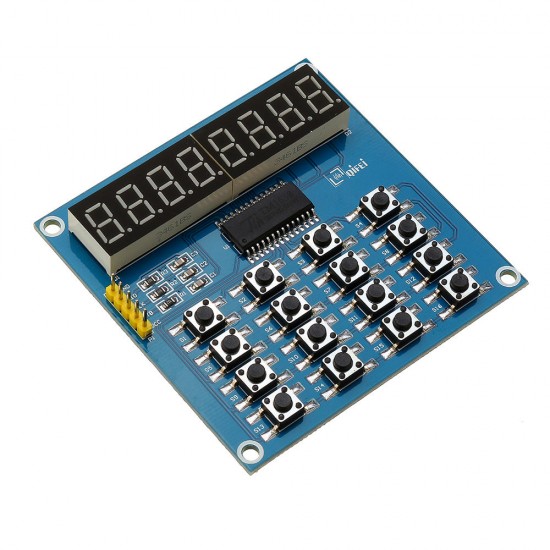 3pcs TM1638 3-Wire 16 Keys 8 Bits Keyboard Buttons Display Module Digital Tube Board Scan And Key LED for Arduino - products that work with official Arduino boards 3pcs TM1638 3-Wire 16 Keys 8 Bits Keyboard Buttons Display Module Digital Tube Board Scan And Key LED for Arduino - products that work with official Arduino boards