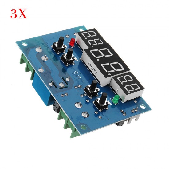 3pcs XH-W1401 Intelligent Digital Display Temperature Controller Upper And Lower Limit Setting Three Window Synchronization Display 3pcs XH-W1401 Intelligent Digital Display Temperature Controller Upper And Lower Limit Setting Three Window Synchronization Display