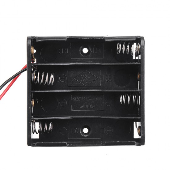 4 Slots AAA Battery Box Battery Holder Board for 4 x AAA Batteries DIY kit Case