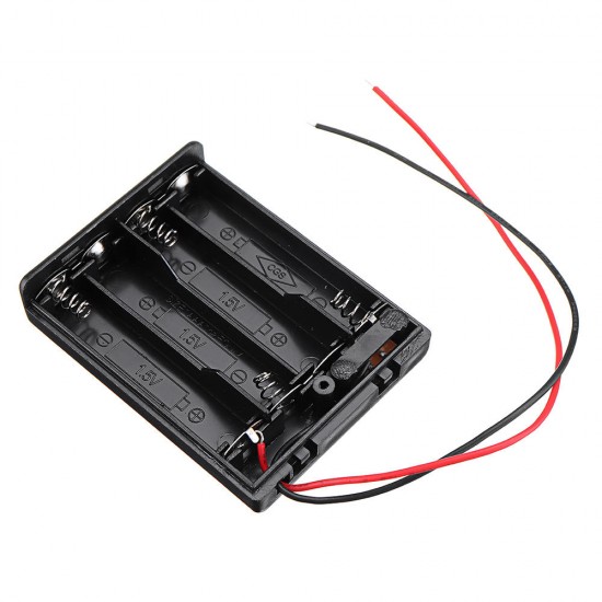 4 Slots NO.7 AAA Battery Box Battery Holder Board with Switch for 4 x AAA Batteries DIY kit Case 4 Slots NO.7 AAA Battery Box Battery Holder Board with Switch for 4 x AAA Batteries DIY kit Case