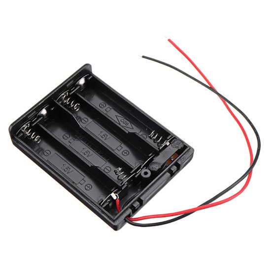 4 Slots NO.7 AAA Battery Box Battery Holder Board with Switch for 4 x AAA Batteries DIY kit Case