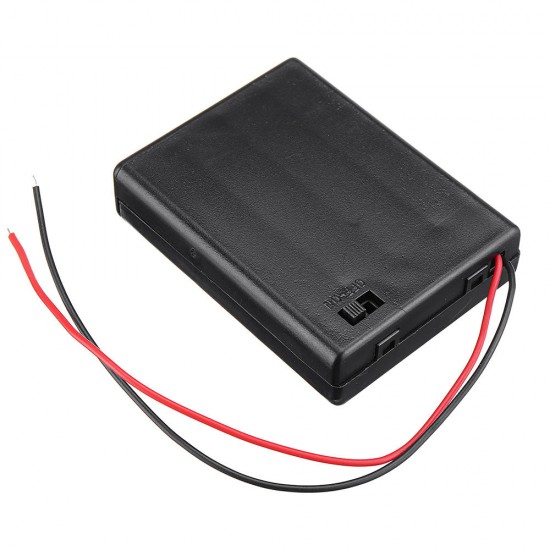 4 Slots NO.7 AAA Battery Box Battery Holder Board with Switch for 4 x AAA Batteries DIY kit Case 4 Slots NO.7 AAA Battery Box Battery Holder Board with Switch for 4 x AAA Batteries DIY kit Case