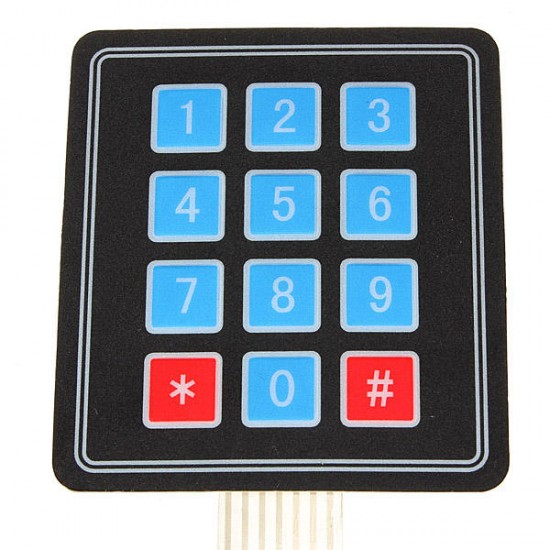4 x 3 Matrix 12 Key Array Membrane Switch Keypad Keyboard 4 x 3 Matrix 12 Key Array Membrane Switch Keypad Keyboard