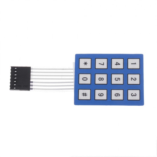 4 x 3 Matrix Array 12 Key Keypad Keyboard Sealed Membrane 4*3 Button Pad with Sticker Switch