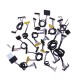 42pcs Commonly LCD LVDS Screen Cable For 10-65 Inch Screen Monitor Repair Driver Board Universal Cable