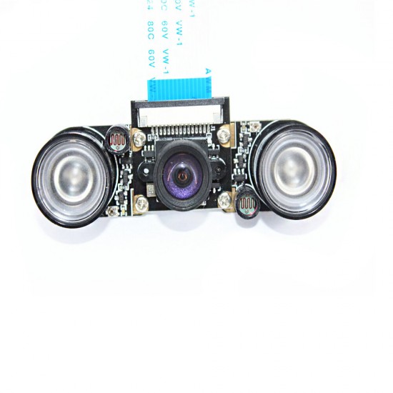 5MP Night Vision Fisheye Camera Module OV5647 5 Megapixels 100° Focal Adjustable Camera Board