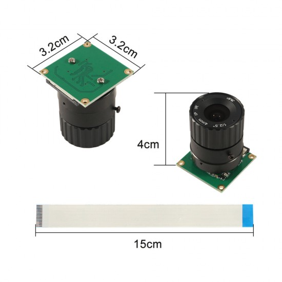 5MP OV5647 Camera Module 8mm 65° Focal Length Night Vision NoIR Camera Board with IR-CUT 5MP OV5647 Camera Module 8mm 65° Focal Length Night Vision NoIR Camera Board with IR-CUT