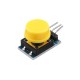 5Pcs 12x12mm Key Switch Module Touch Tact Switch Push Button Non-locking With Cap Red/Black/Yellow/Green/Blue