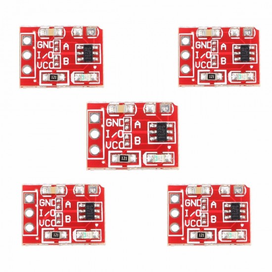 5Pcs 2.5-5.5V TTP223 Capacitive Touch Switch Button Self Lock Module 5Pcs 2.5-5.5V TTP223 Capacitive Touch Switch Button Self Lock Module